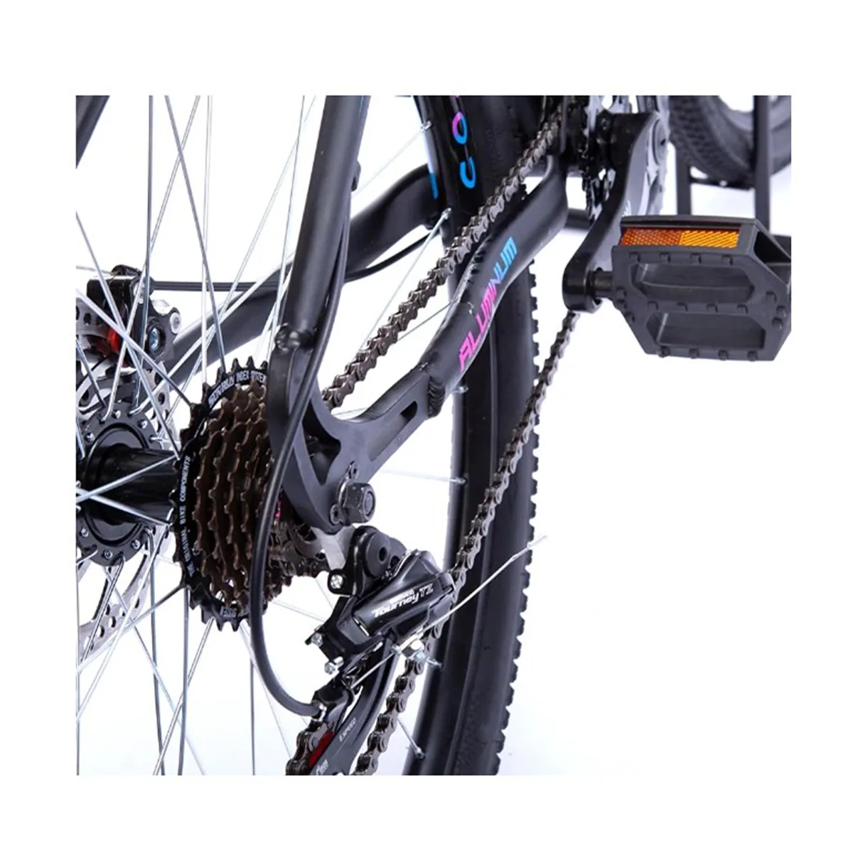 BICICLETA A29 COLLI  EUDORA ALUM. SHIMANO PRETO MULTICOLOR Q15,5 5