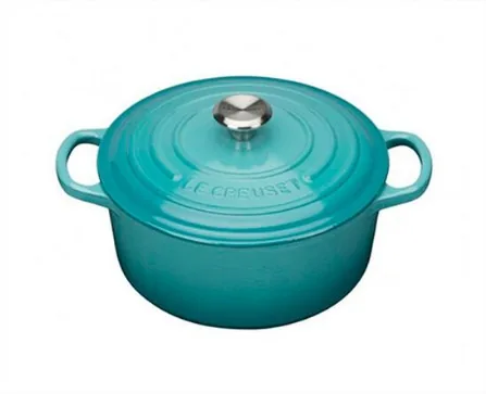 PANELA REDONDA LE CREUSET  SIGNATURE 24CM AZUL CARIBE(BL)