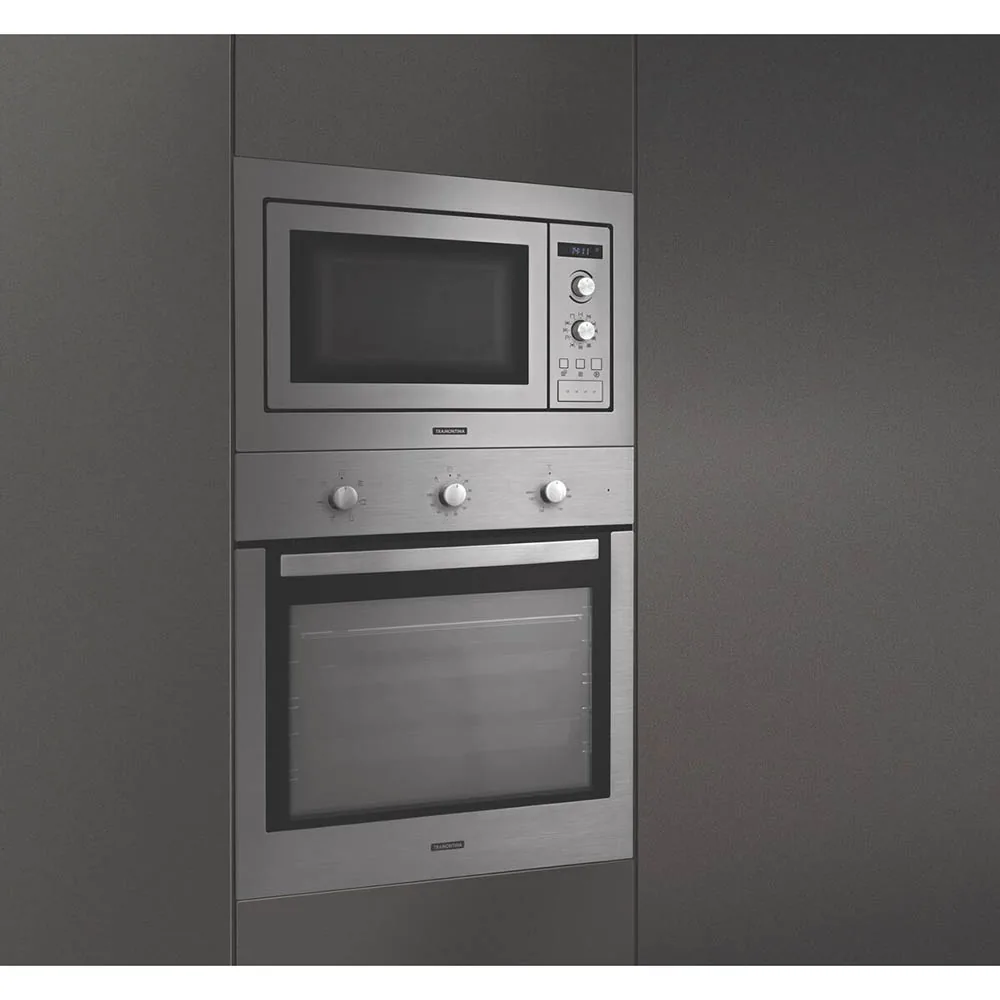 FORNO EMBUTIR MICROONDAS TRAMONTINA 94880006 25LT  INOX 220V(BL) 4