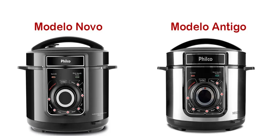 PANELA PRESSAO ELETRICA PHILCO PPP02PI 5L INOX BLACK 220V ANTIGA:PPP03T-BLACK e PPP02-SILVER