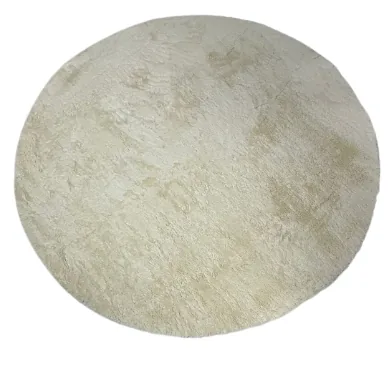 TAPETE VIA STAR 2.00MT REDONDO CARICIA CREME(BL)