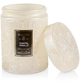 MINI VELA POTE VIDRO VOLUSPA 73523 50H RELEVO TAHITIAN COCONUT VANILLA(BL)