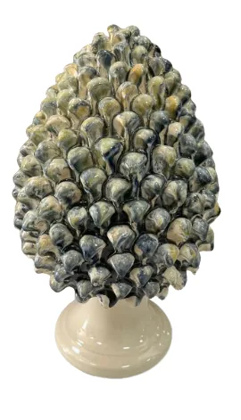 ESCULTURA 6F PINHA M MARMORIZADO