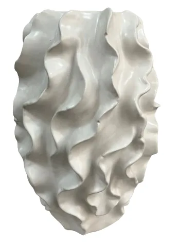 VASO 6F ONDULADO BRANCO RUSTICO(BL)