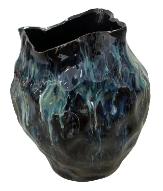 VASO 6F ABAOLADO M MARMORIZADO AZUL(BL)