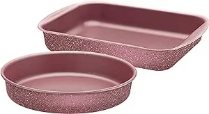 JOGO ASSADEIRA 3 PEÇAS BRASIL MOCACCINO ANTIGA- 20099/486 2 PEÇAS BRASIL ROSA 2