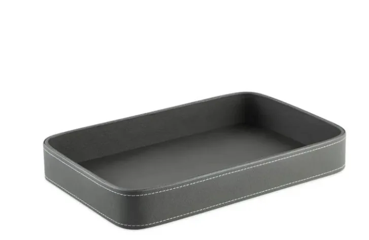 BANDEJA MOAS EM MDF COM REVESTIMENTO EM PU CINZA