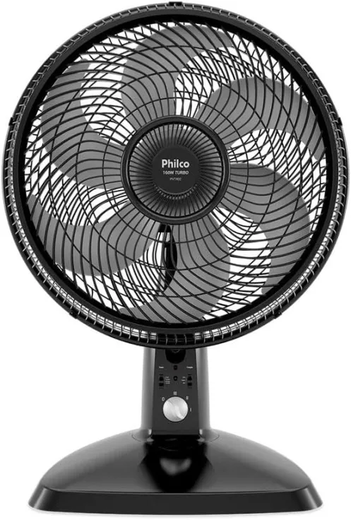 VENTILADOR 40CM PHILCO PVT402 FUNCAO REPELENTE E AROMATIZADOR PRETO 220V