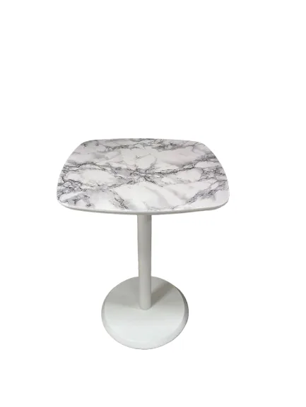 MESA LATERAL PREVILEGE KEVA NEW MARMORE BRANCO M QUADRADA(BL)