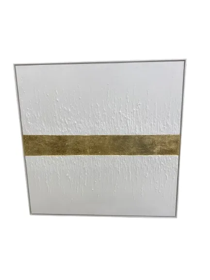 QUADRO LEART 100X100 PINTURA A MAO ELIANA HORIZONTAL(BL)