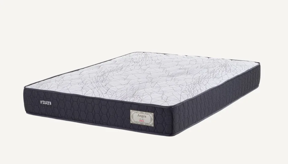 COLCHAO MARINGA ANGRA MALHA BRANCO 158X198X028 MOLA POCKET P/120KG