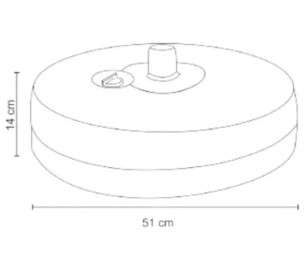BASE OMBRELLONE RIVATTI CENTRAL HDPE(BL) 2