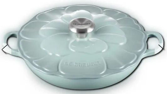 CACAROLA LE CREUSET SIGNATURE 26CM SEA SALT(BL)