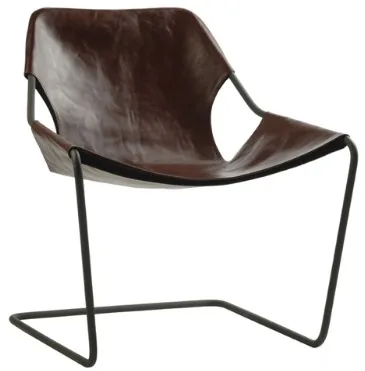 POLTRONA GREAT INOX PAULISTANO COURO EPOXI(BL)