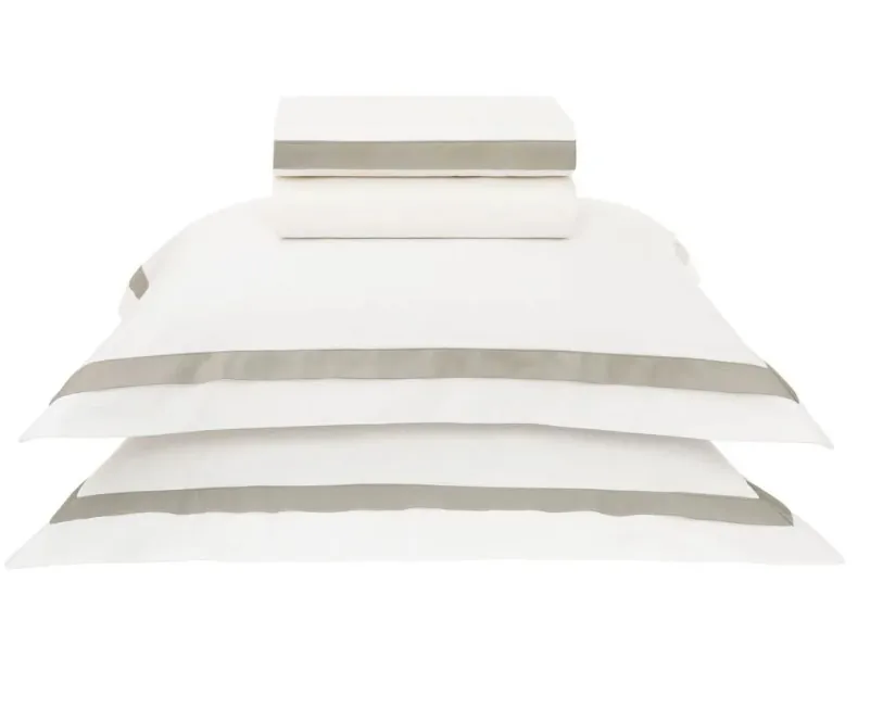 JOGO LENCOL  TRUSSARDI VERCELLI BRANCO MARMO CASAL(BL)