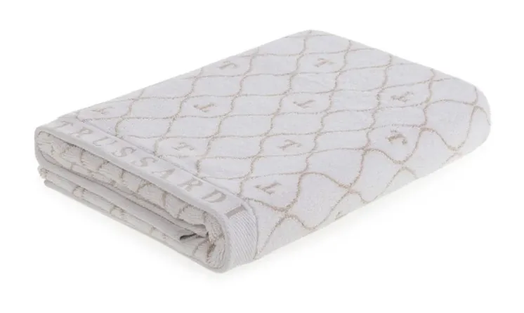 TOALHA ROSTO TRUSSARDI SPECIALE  BRANCO BEGE(BL)
