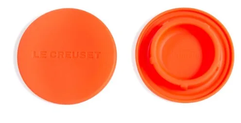 KIT 2 TAMPAS LE CREUSET P/MOEDORES SILICONE LARANJA(BL)