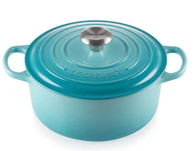 PANELA REDONDA LE CREUSET SIGNATURE 16CM AZUL CARIBE(BL)