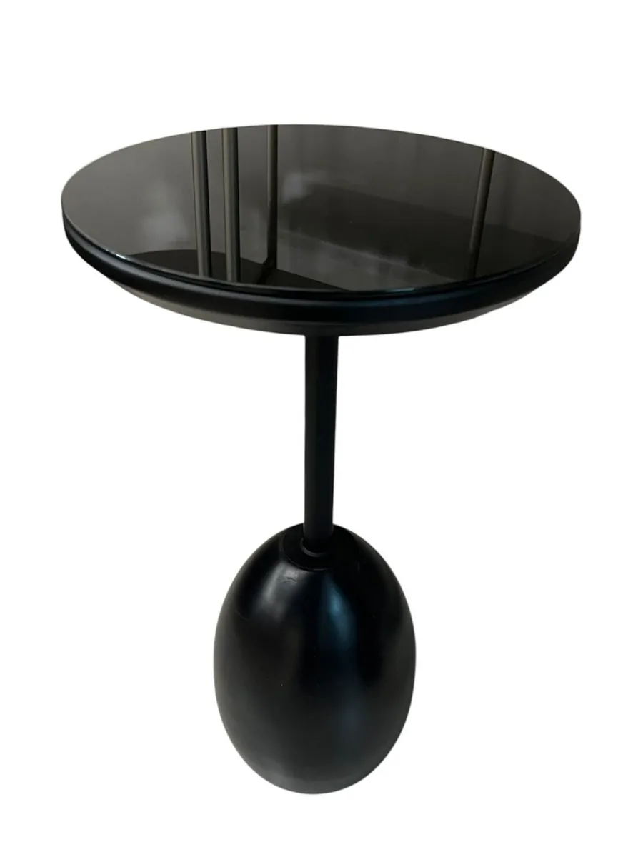 MESA LATERAL ATIVA URBAN  BAIXA 320 C VIDRO PRETO EBANO(BL)