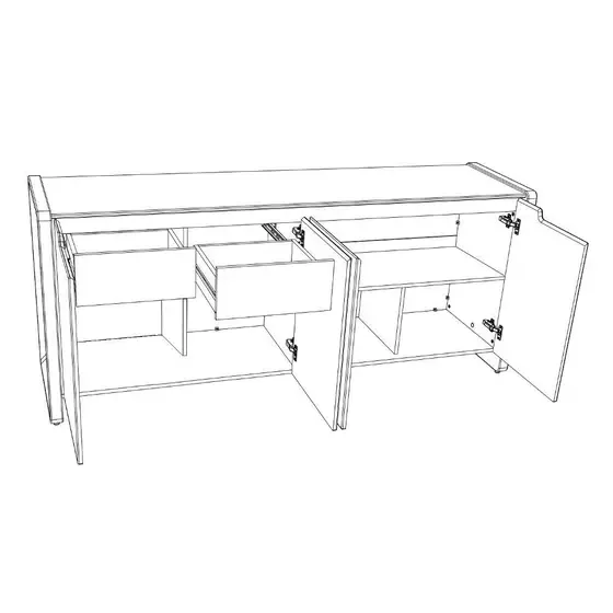 BUFFET PROVINCIA BRISTOL OFF WHITE 1.80(BL) 3