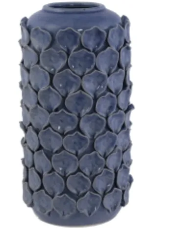 Vaso florarte ceramica  azul 88667002(bl)