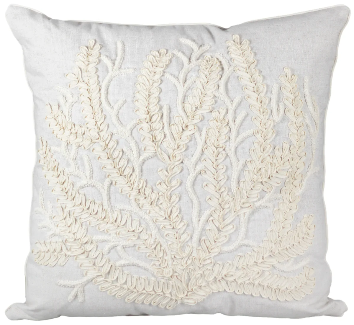 ALMOFADA DECORTEXTIL 246-41 LINHO CRU APLIQUE BOUCLE ESTRELA CRU(BL)