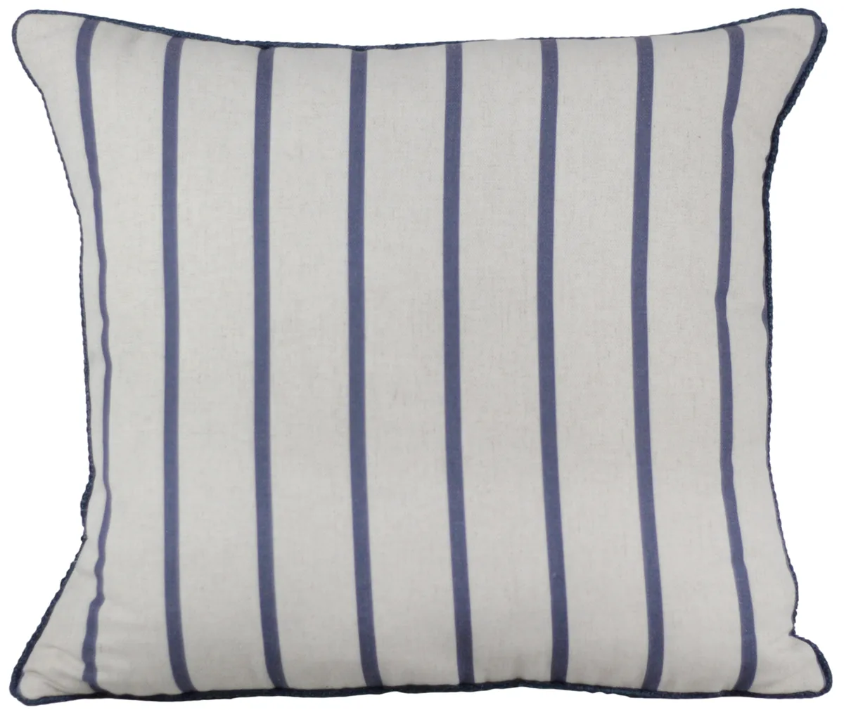 ALMOFADA DECORTEXTIL 424-92 LINHO CRU ESTAMPA LISTRAS CORDA AZUL(BL)