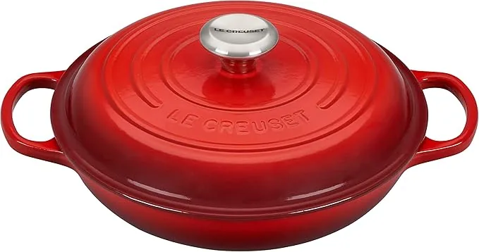 CACAROLA LE CREUSET SIGNATURE 26CM VERMELHO(BL)