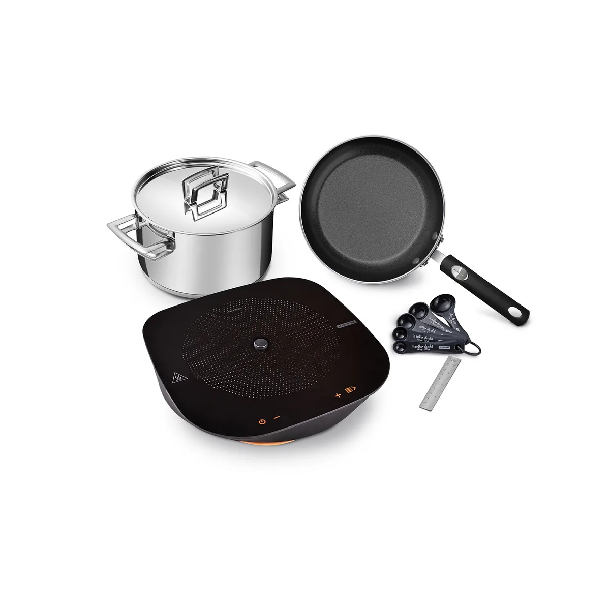 FOGAO MESA INDUCAO 1B TRAMONTINA 95700006 GURU 220V(BL)