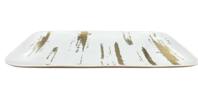 Bandeja florarte porcelanato branco 83494001(bl)