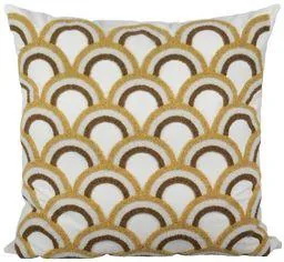 ALMOFADA 241-17 DECORTEXTIL RUSTICA 0.52X0.52 ESPONJA GEO MOSTARDA MOD02(BL)