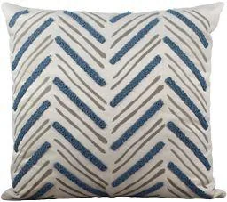 ALMOFADA 138-40 DECORTEXTIL VELUDO 0,52X0.52 BOUCLE FINO AZUL MOD01(BL)