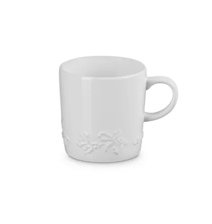 CANECA  LE CREUSET 200ML HOLLY BRANCO(BL)