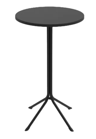 MESA BISTRO RIVATTI GAVEA PP PRETO 0.60MT(BL)