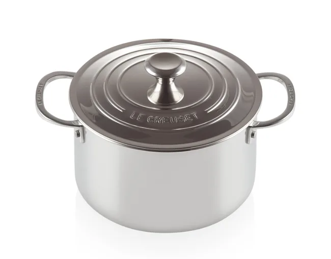 CACAROLA LE CREUSET SAUTE FUNDA 20CM SIGNATURE INOX(BL)