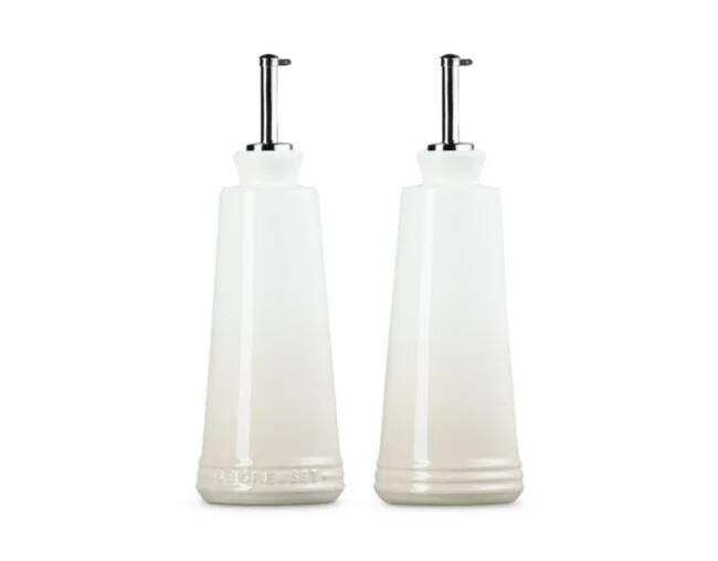 CONJ. OLEO E VINAGRE LE CREUSET 300ML MERINGUE(BL)