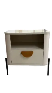 MESA DE CABECEIRA JM IRIS SLIM PRETO 0.50MT(BL)