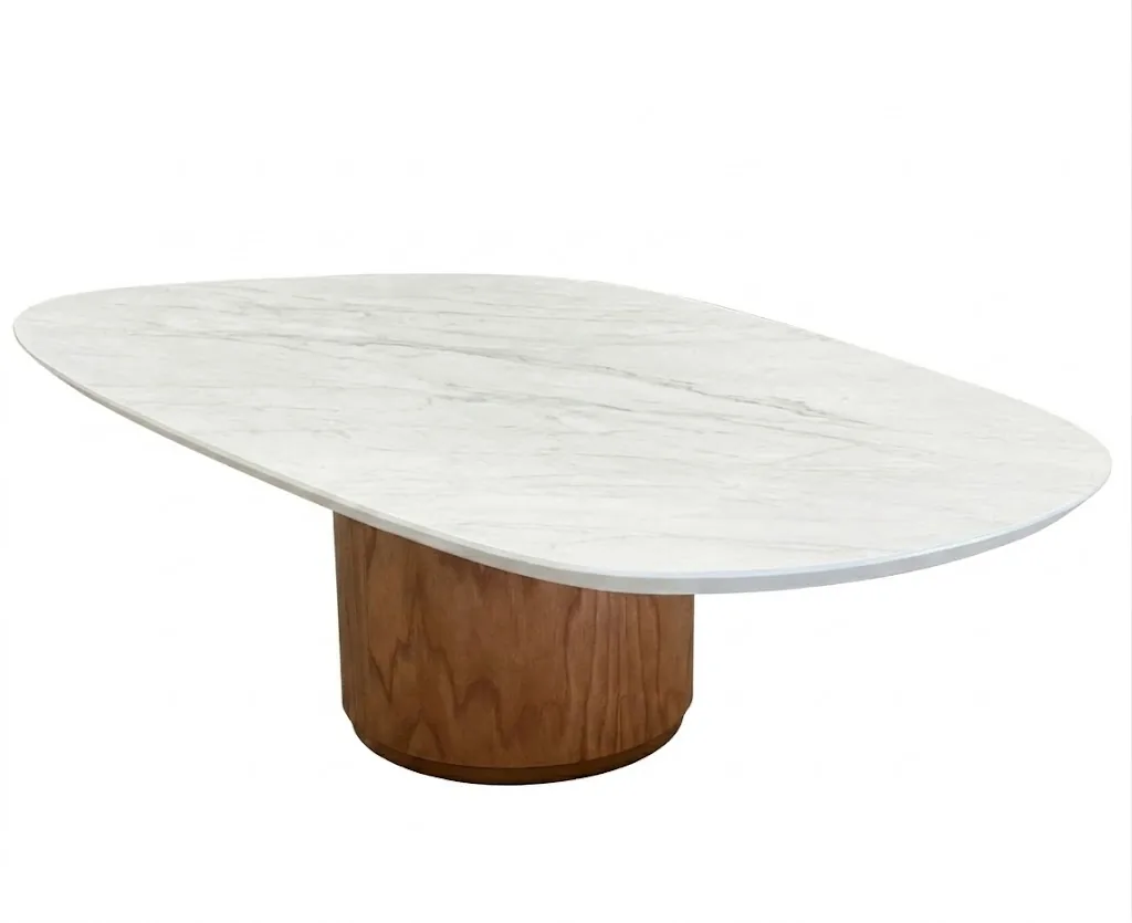 MESA CENTRO ITAMOVEIS ORG TS CARRARA 1.40MT(BL)