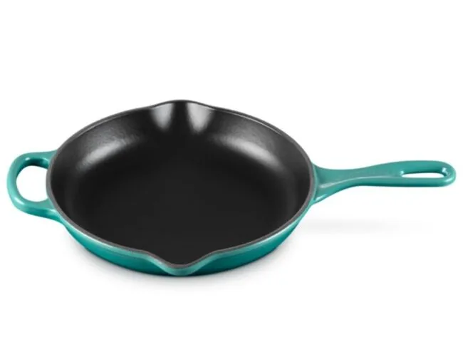 FRIGIDEIRA LE CREUSET SKILLET REDONDA FUNDA  26CM BLEU RIVEIRA(BL)