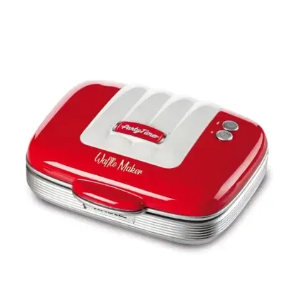 SANDUICHEIRA WAFFLE ARIETE  RETRO  PARTY TIME VERMELHO 700W 220V(BL)