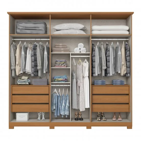 ROUP. HENN LEBLON 6PT MDP D327-221 CINAMOMO/OFF WHITE 2.60LX2.40A 2