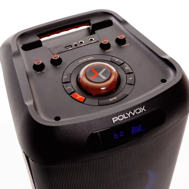 CAIXA SOM POLYVOX S/BATERIA XT-800T 1500W 2