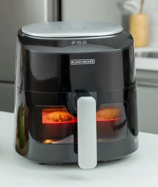 Fritadeira eletrica black decker ayr fryer 4,5l digital visor afmd360 220v