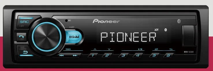 AUTO RADIO PIONEER MVH-145BR BLUETOOTH/USB/FM 2