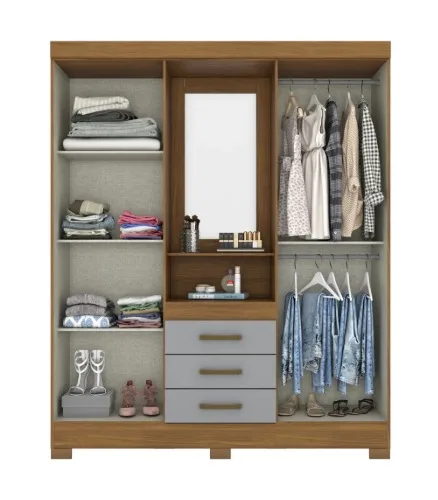 ROUP. HENN BRIZ CAPELINHA B24-166 4PT MDP NATURE/CINZA 1.63LX2.00A 2